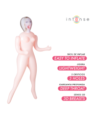 INTENSE DOLLS - INGRID BONECA INFLÁVEL COM TRÊS ORIFÍCIOS