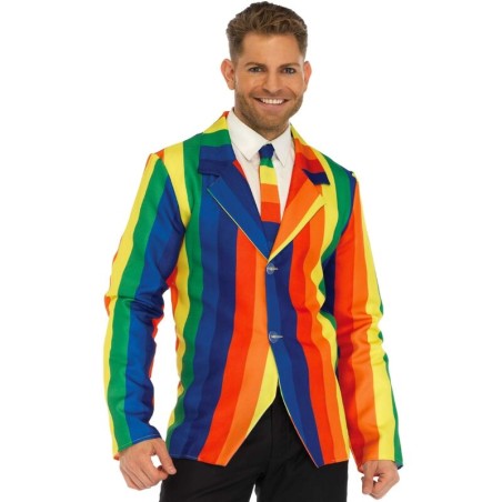 LEG AVENUE - BLAZERPAK + REGENBOOGSTRIKJES