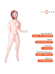 INTENSE DOLLS - BONECA INFLÁVEL SCARLETT COM TRÊS ORIFÍCIOS