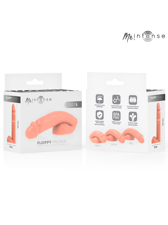 MR INTENSE - FLOPPY FORMAAT L, REALISTISCHE VERPAKKING