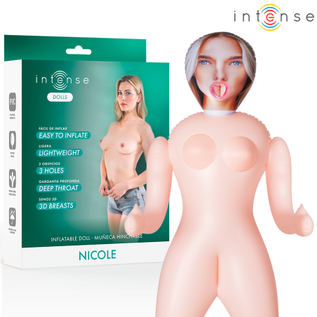 INTENSE DOLLS - NICOLE OPBLAASPOP MET DRIE OPENINGEN