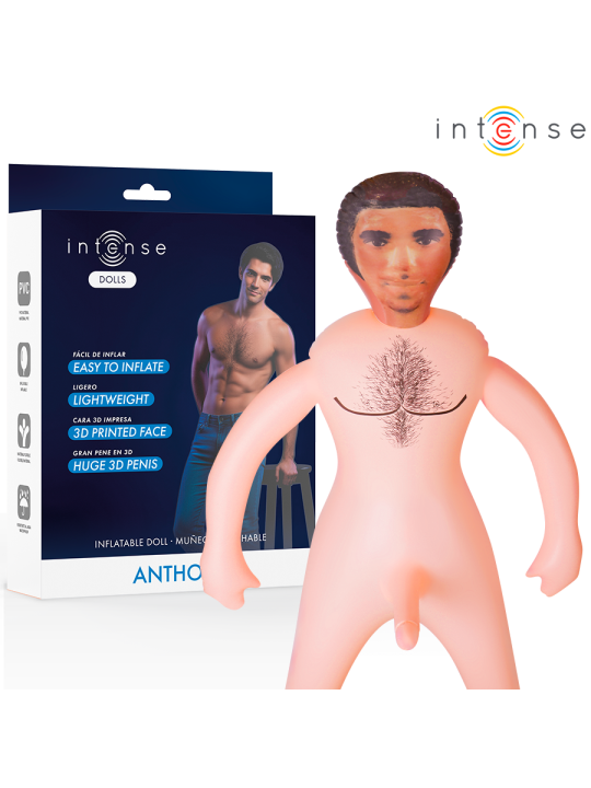 INTENSE DOLLS - BONECA INFLÁVEL ANTHONY COM PÊNIS 3D