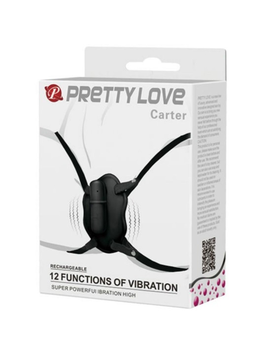 PRETTY LOVE - STRAP ON AVEC BALLE VIBRANTE CARTER