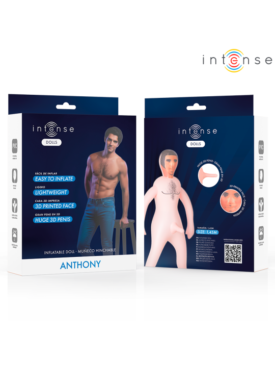 INTENSE DOLLS - BONECA INFLÁVEL ANTHONY COM PÊNIS 3D