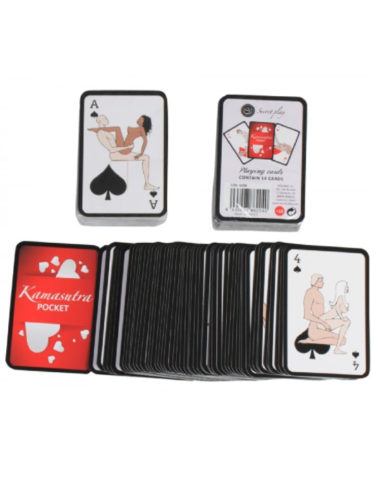 SECRETPLAY - CARTES À JOUER KAMASUTRA DE POCHE (ES/EN/PT/IT/FR/DE)