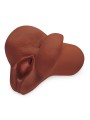 PDX PLUS - PICK YOUR PLEASURE DOUBLE BROWN MASTURBATOR
