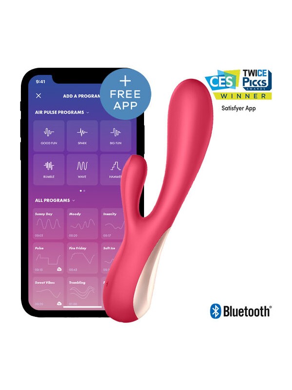SATISFYER - MONO FLEX VERMELHO COM APLICATIVO