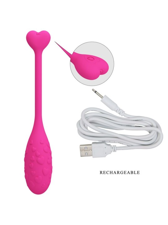 PRETTY LOVE - APP-GESTEUERTES ROSA FISHER-VIBRATIONS-EI
