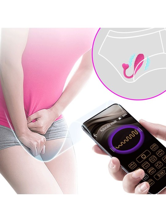 PRETTY LOVE - APP-BESTURING ROZE VISSER VIBRERENDE EI