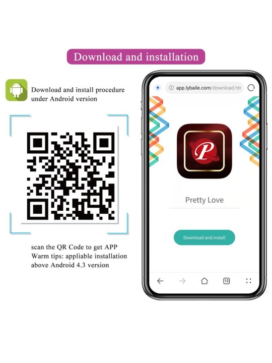 PRETTY LOVE - APP-BESTURING ROZE VISSER VIBRERENDE EI