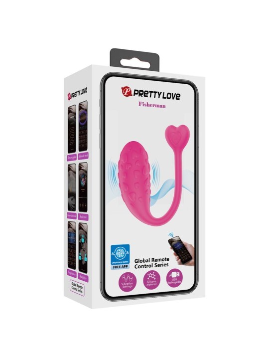 PRETTY LOVE - OEUF VIBRANT ROSE FISHER CONTRÔLÉ PAR APPLICATION