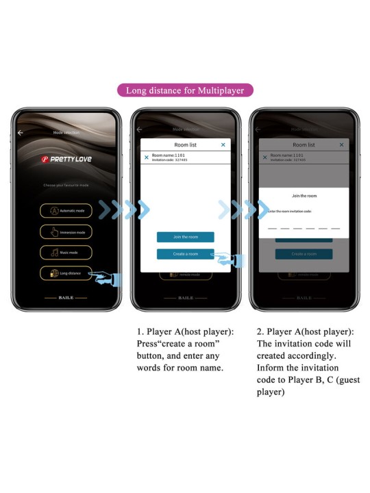 PRETTY LOVE - HECTOR VIBRADOR ELECTROSHOCK POR APP CONTROL ROXO