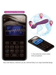 PRETTY LOVE - HECTOR ELECTROSHOCK VIBRATEUR PAR APP CONTROL VIOLET