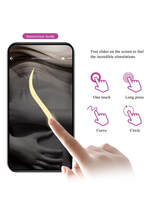 PRETTY LOVE - HECTOR VIBRADOR ELECTROSHOCK POR APP CONTROL ROXO
