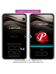PRETTY LOVE - HECTOR ELECTROSHOCK VIBRATEUR PAR APP CONTROL VIOLET