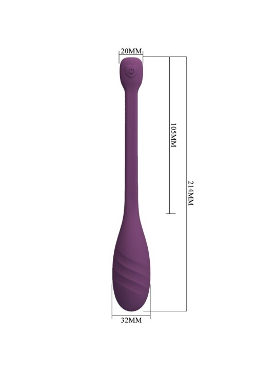 PRETTY LOVE - LEVIATHAN APP CONTROLLED VIBRATOR PURPLE