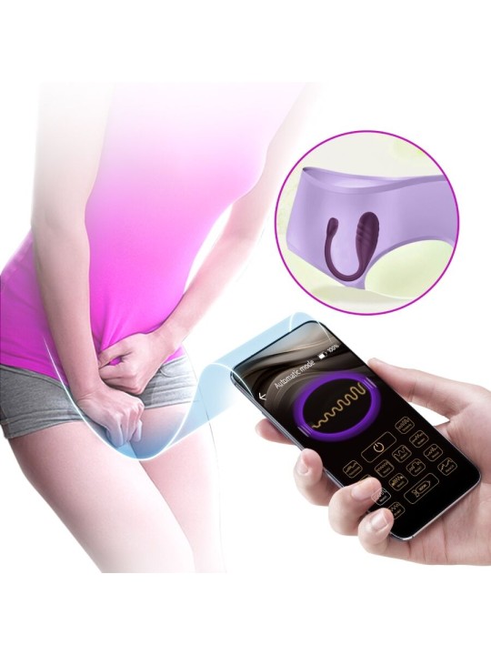 PRETTY LOVE - LEVIATHAN APP CONTROLLED VIBRATOR PURPLE