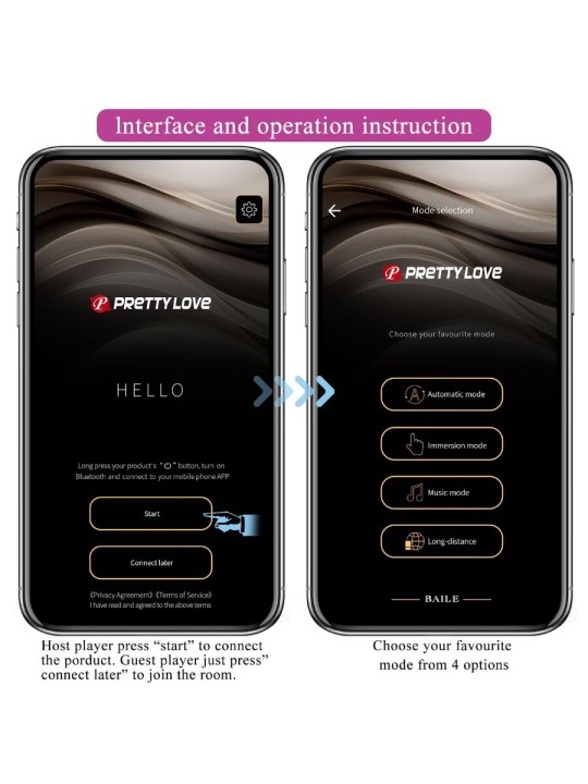 PRETTY LOVE - VIBRATORE CONTROLLATO DA APP LEVIATHAN VIOLA
