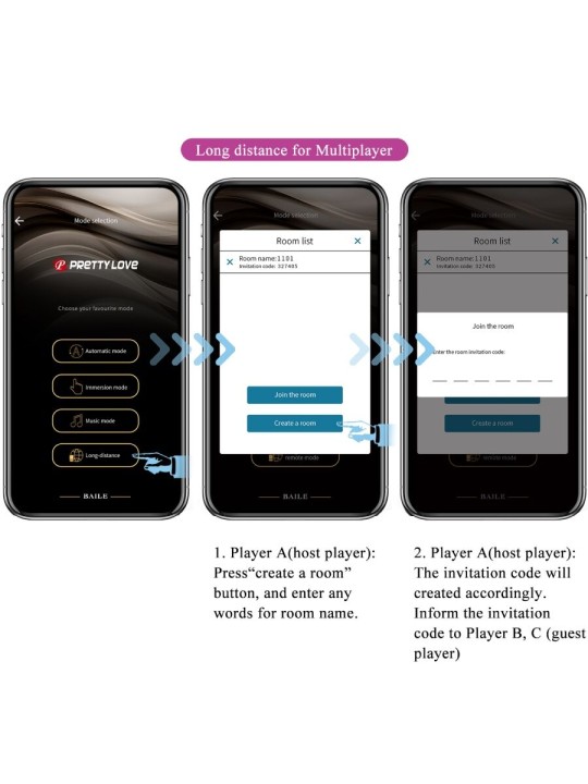 PRETTY LOVE - LEVIATHAN APP CONTROLLED VIBRATOR PURPLE