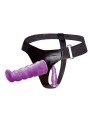 BAILE - HARNAIS ANAL ET VAGINAL FEMME LILAS GPOINT 17 CM