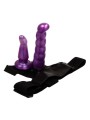 BAILE - HARNAIS ANAL ET VAGINAL FEMME LILAS GPOINT 17 CM
