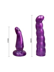 BAILE - HARNAIS ANAL ET VAGINAL FEMME LILAS GPOINT 17 CM