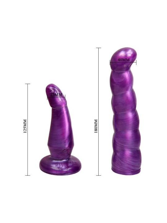 BAILE - HARNAIS ANAL ET VAGINAL FEMME LILAS GPOINT 17 CM