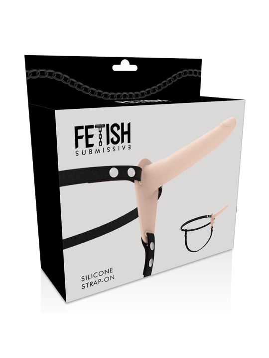 FETISH SUBMISSIVE HARNESS - SILICONEN VLEES 15 CM