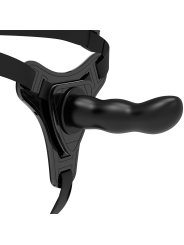 FETISH SUBMISSIVE HARNESS - SILICONE PRETO PONTO G 16 CM