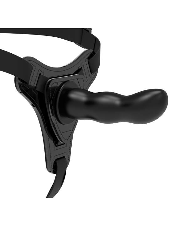 FETISH SUBMISSIVE HARNESS - SCHWARZER SILIKON-G-SPOT 16 CM