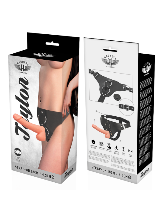 HARNESS ATTRACTION - ARNÉS TAYLOR DELUXE 18 CM -O- 4.5 CM