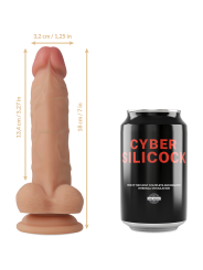 CYBER SILICOCK - ARNÉS SILICONA LIQUIDA JUDE 18 CM -O- 3.2 CM