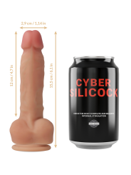 CYBER SILICOCK - STRAP-ON ANSEL WITH 3 RINGS FREE 15.5 CM -O- 2.9 CM