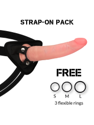 ROCKARMY - ARNÉS + DUAL DENSITY CRUSADER DILDO REALISTA 21.5 CM -O- 4.