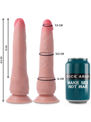 ROCKARMY - ARNÉS + DUAL DENSITY CRUSADER DILDO REALISTA 21.5 CM -O- 4.