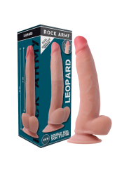 ROCKARMY - ARNÉS + DUAL DENSITY LEOPARD DILDO REALISTA 23 CM -O- 4.77 