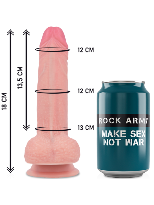 ROCKARMY - ARNÉS + LIQUID SILICONE DILDO PREMIUM MUSTANG 18 CM -O- 4.1