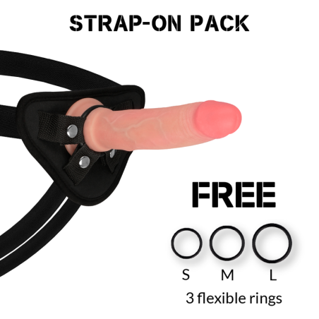 ROCKARMY - HARNESS + LIQUID SILICONE DILDO PREMIUM AVENGER 19 CM -O- 3