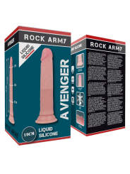 ROCKARMY - HARNESS + FLÜSSIGER SILIKONDILDO PREMIUM AVENGER 19 CM -O- 
