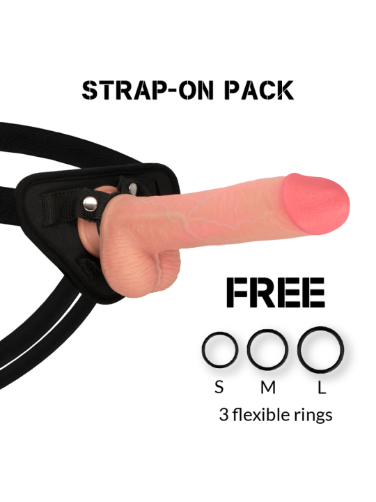 ROCKARMY - ARNÉS + LIQUID SILICONE DILDO PREMIUM KINGCOBRA 24 CM -O- 4