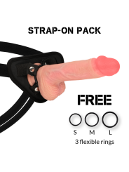 ROCKARMY - HARNESS + LIQUID SILICONE PREMIUM SPITFIRE REALISTIC 21 CM 