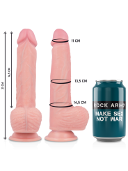ROCKARMY - HARNESS + LIQUID SILICONE PREMIUM SPITFIRE REALISTIC 21 CM 