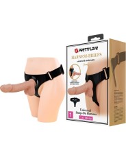 PRETTY LOVE - SLIP HARNAIS HARNAIS UNIVERSEL AVEC GODE JERRY 21,8 CM N