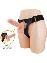 PRETTY LOVE - HARNESS-HOSE UNIVERSAL-HARNESS MIT DILDO TOM 20 CM NATUR