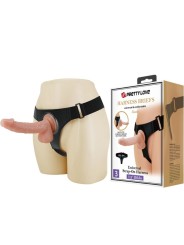 PRETTY LOVE - SLIP HARNAIS HARNAIS UNIVERSEL AVEC GODE KEVIN 19 CM NAT
