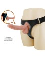 PRETTY LOVE - HARNESS-HOSE UNIVERSAL-HARNESS MIT DILDO KEVIN 19 CM NAT