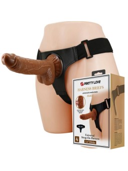 PRETTY LOVE - HARNESS-HOSE UNIVERSAL-HARNESS MIT DILDO MICHEAL 20 CM S