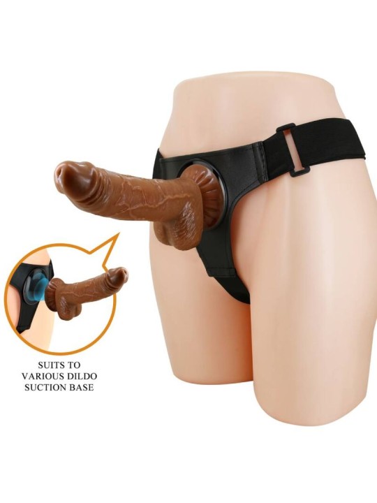 PRETTY LOVE - HARNESS-HOSE UNIVERSAL-HARNESS MIT DILDO MICHEAL 20 CM S