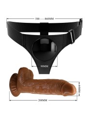 PRETTY LOVE - HARNESS-HOSE UNIVERSAL-HARNESS MIT DILDO MICHEAL 20 CM S