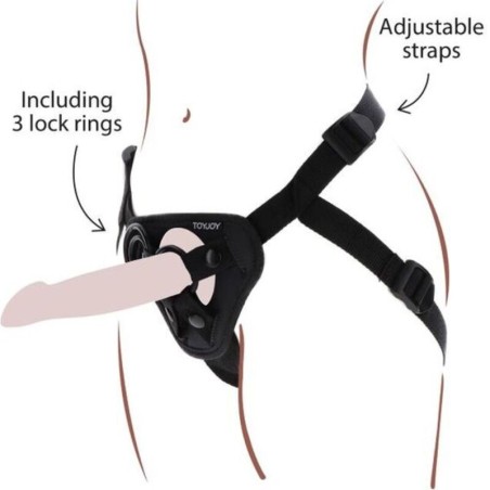 GET REAL - STRAP-ON HARNAS ZWART